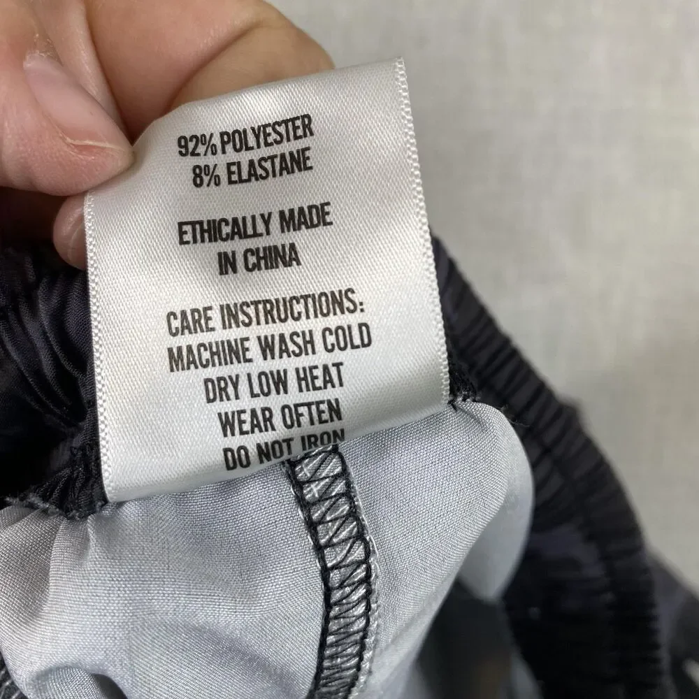 COVE Swim Trunks Mens 28 Gray Camo Elastic Waist Drawstring Stretch Pockets